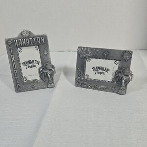 Hawaiian Tropic Collectible Metal Photo Picture Frame Set